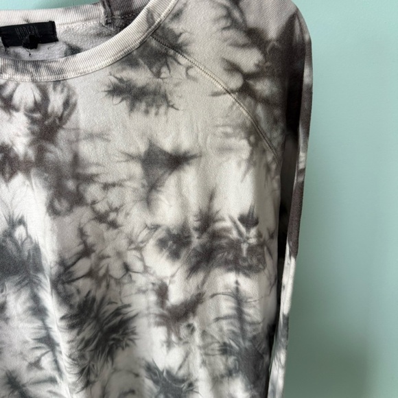 Modern Canvas Women's Cotton Gray Tie Dye Printer Soft Sweatshirt Size XL - Picture 3 of 7